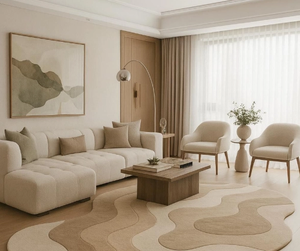 White and Beige