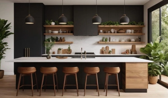Black, White and Wood